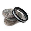 Black Opal Acrylic 2 Strip Bangle