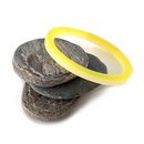 Bright Yellow Opal Acrylic 2 Strip Bangle