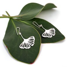 Ginko Leaf Earrings-jewellery-The Vault