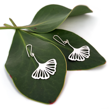 Ginko Leaf Earrings