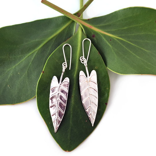 Philodendron Leaf Earrings