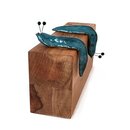 Ceramic Shelf Slug Blue Green