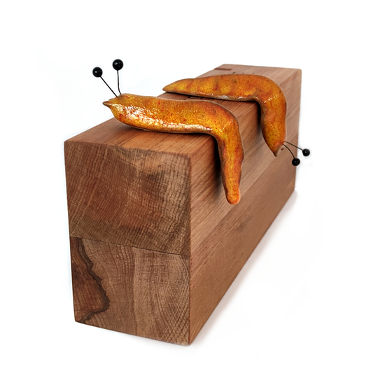 Ceramic Shelf Slug Orange Yellow