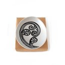 Black Ponga Detail On White 10cm Bowl 