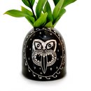 Large Tiki Vase Black 