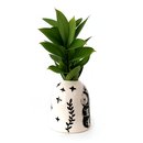 Large Tiki Vase White 