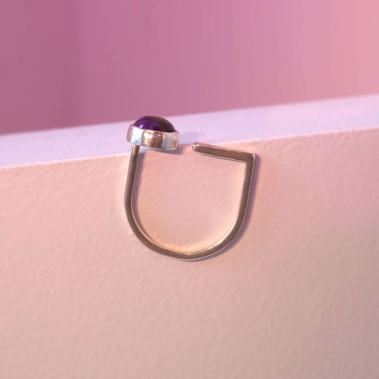 Lei Ring Purple Turquoise