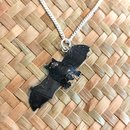 NZ Short Tailed Dangly Bat Necklace