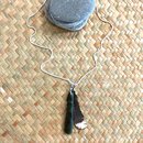 Silver Huia Pendant with Greenstone