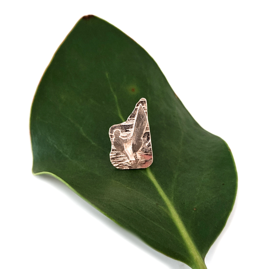Small Windsurfer Pin Silver