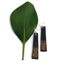 Porcelain Earrings Long Rectangle-jewellery-The Vault
