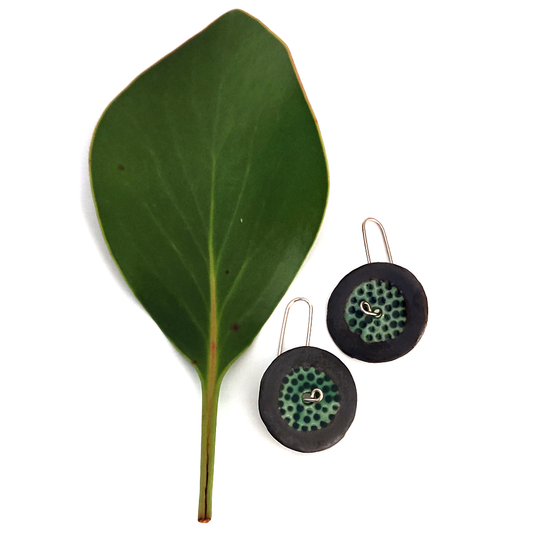 Porcelain Earrings Disc