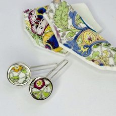 Paragon China Round Earrings-jewellery-The Vault