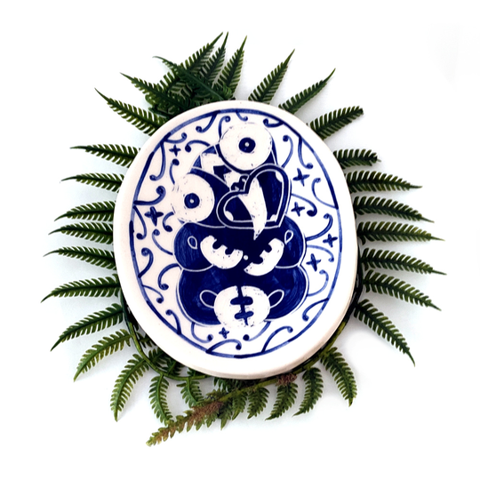 Tiki Oval Dish Style 1