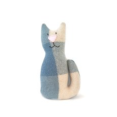 Vintage Wool Blanket Sitting Cat-lifestyle-The Vault