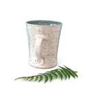 Blue and White Speckled Large Mug