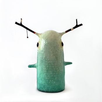 Fae Forest Keeper Paper Mache Sculpture