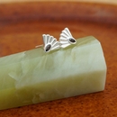 Fantail Studs Silver