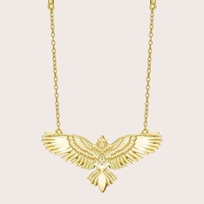 Soar Necklace Gold Plate-jewellery-The Vault
