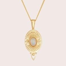 Be The Light Pendant Necklace Gold Plate-jewellery-The Vault