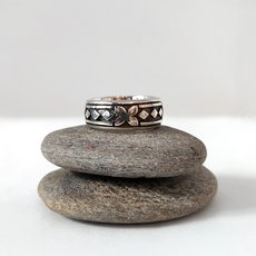 Tapa Flower Band Silver-jewellery-The Vault