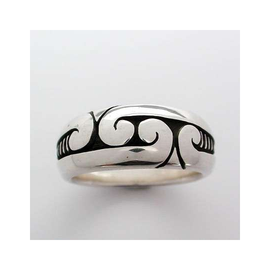 Four Koru Ring Silver