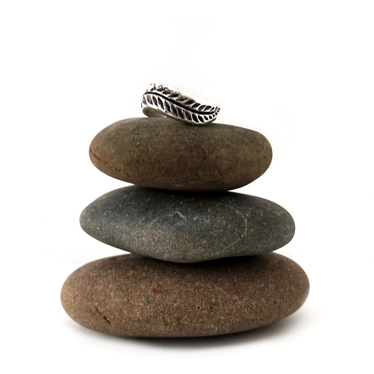 Fern Twist Band Silver