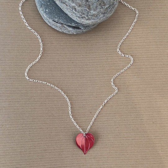 Copper Kawakawa on Chain Necklace