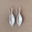 Silver Rata Earrings Patterned Large