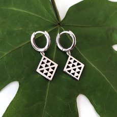 Niho Pendant Huggies Earrings Silver-jewellery-The Vault