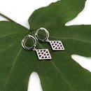 Niho Pendant Huggies Earrings Silver