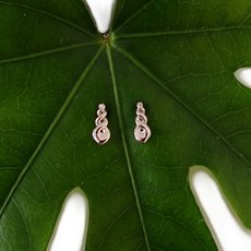 Triple Twist Studs Silver-jewellery-The Vault