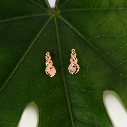 Triple Studs Gold Plate