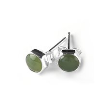 Pounamu Studs Hex-jewellery-The Vault