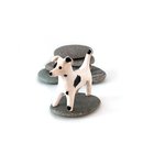 Ceramic Figurine Dog Black Spots