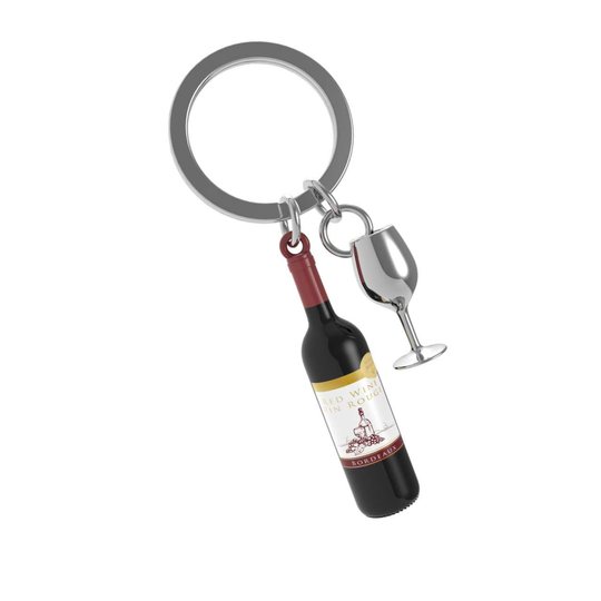 Wine Bottle Keychain