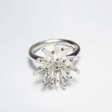 Mt Cook Lily Ring Silver-jewellery-The Vault