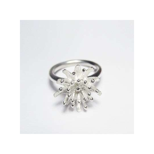 Mt Cook Lily Ring Silver