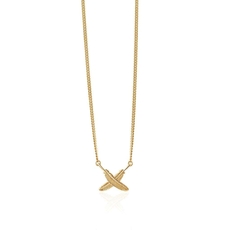Mini Feather Kisses Pendant Gold Plate-jewellery-The Vault