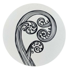 Ponga Black on Ivory Placemat Single-artists-and-brands-The Vault