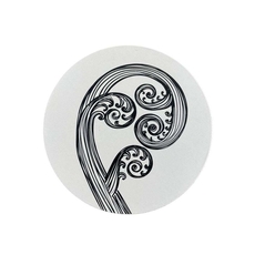 Ponga Black on Ivory Caster Single-artists-and-brands-The Vault