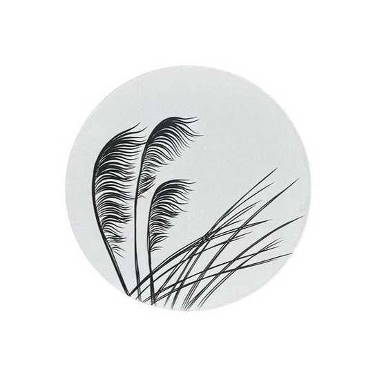 Toetoe Black on Ivory Coaster Single