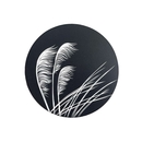 Toetoe Ivory on Black Coaster Single