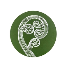 Ponga Ivory on Green Caoster Single-artists-and-brands-The Vault