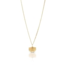 Mini Fan Tail Pendant Gold Plate