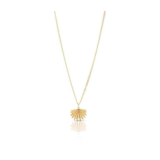 Mini Fan Tail Pendant Gold Plate