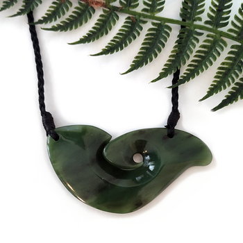 Pounamu Pendant Whale Tail Breast Plate