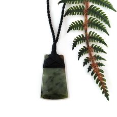 Pounamu Pendant Lashed Toki-jewellery-The Vault