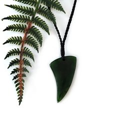 Pounamu Pendant Niho Tooth-jewellery-The Vault