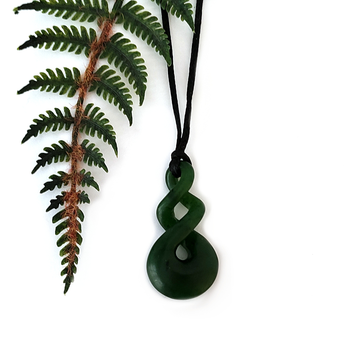 Pounamu Pendant Double Twist Kahurangi